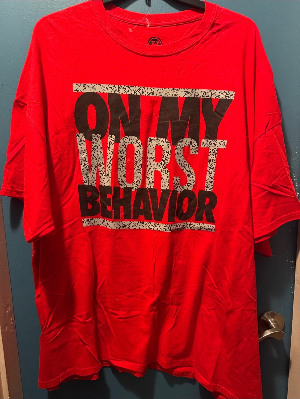 Hybrid Apparel Red Short-Sleeve Graphic Tee